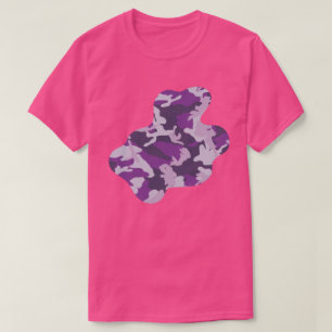 T-shirt PurpleBerry Camo Motif Paint Splat v3