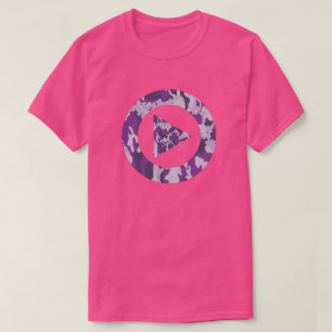 T-shirt PurpleBerry Camo Motif Presse Play