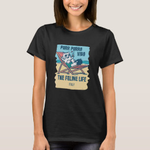 T-shirt Purr Purra Vida La Feline Life Kauai