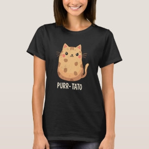 T-shirt Purr Tato Chat Pomme de terre végétarienne Plaisan