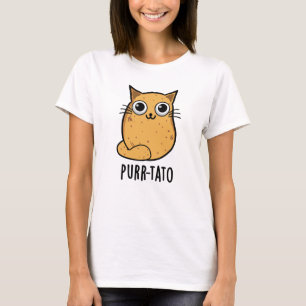 T-shirt Purr-tato Funny Chat Pun de pomme de terre