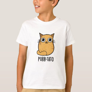 T-shirt Purr-tato Funny Chat Pun de pomme de terre