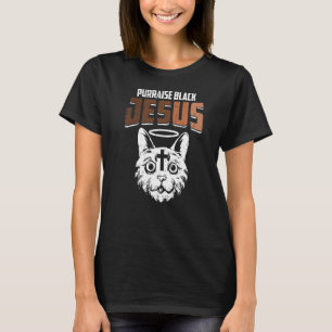 T-shirt Purraise Black Jesus Black Histoire Mois mignon BL