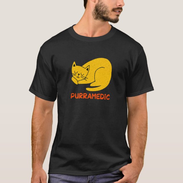 T-shirt Purramedic Cat  Paramedic Kitten EMT  Cat Mom  1 (Devant)