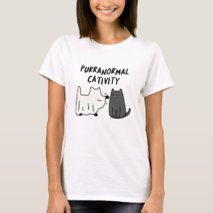 T-shirt Purranoral Cativité Funny Halloween Cat Pun
