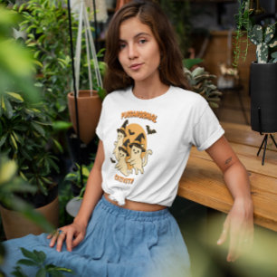 T-shirt Purranormal Cativité Witchy Retro Ghost Cats