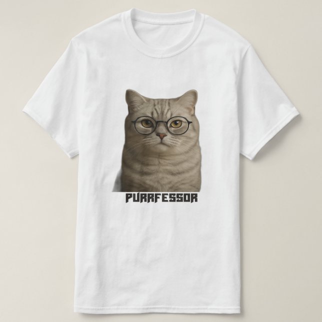 T-shirt Purrfessor (Design devant)