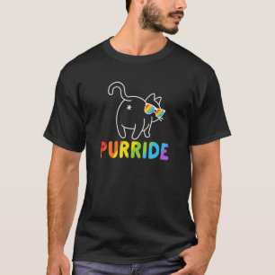 T-shirt Purride Cat Gay Lgb Pride Femmes M