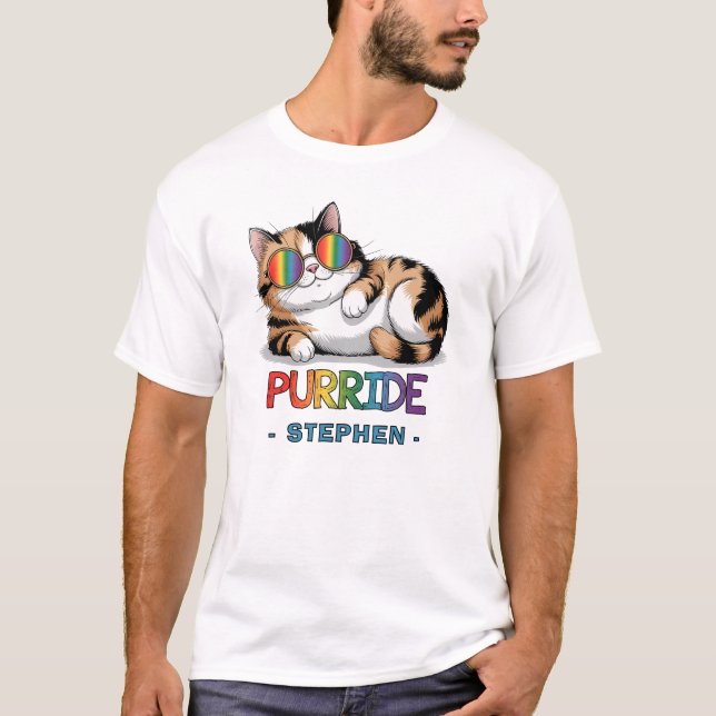T-shirt Purride - Pride de chats Cool | LGBTQ (Devant)