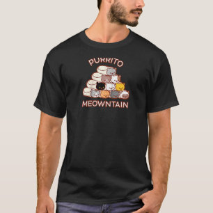 T-shirt Purrito Meowntain Funny Cat Mountain Pun Raglan