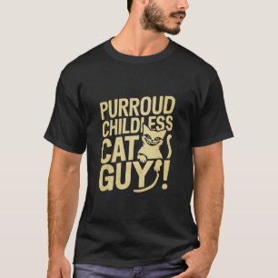 T-shirt Purroud Childless Cat Guy Voter Pour Le Président