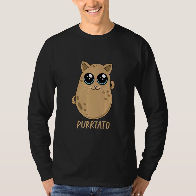 T-shirt Purtato Cute Cat Potato (Devant)