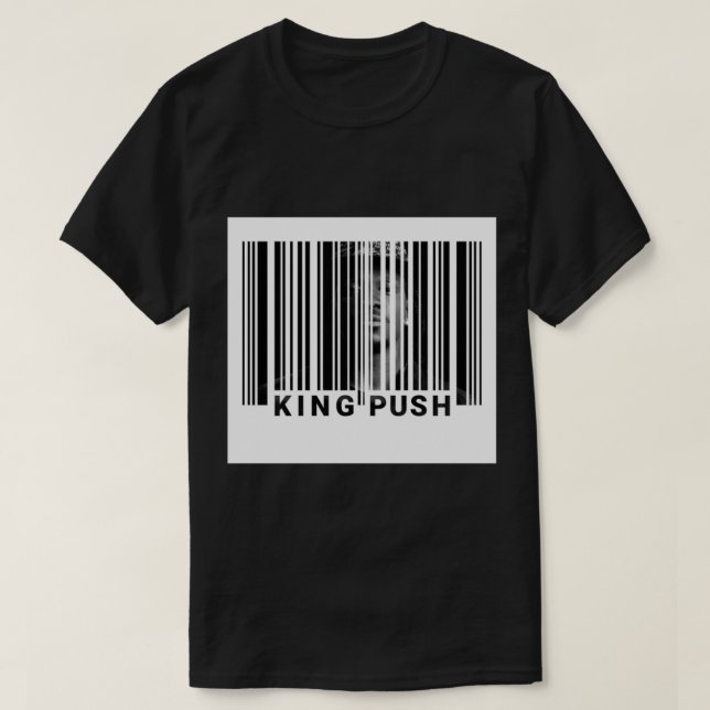 T-shirt Pusha T - King Push Mon nom est mon nom code barre (Design devant)