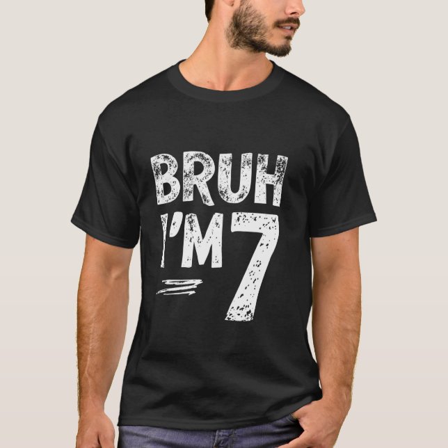 T-shirt PUTAIN J'ai 7 Ans Fête d'anniversaire (Devant)