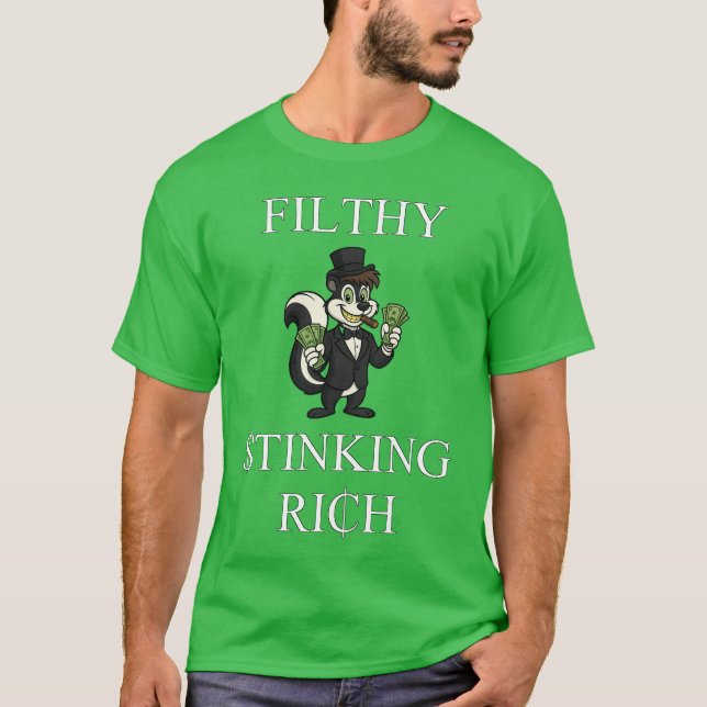 T-shirt Putain Rich puant (Devant)