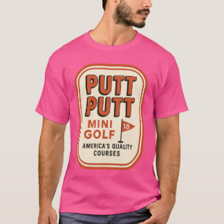 T-shirt Putt Putt Mini Golf Rétro 1980