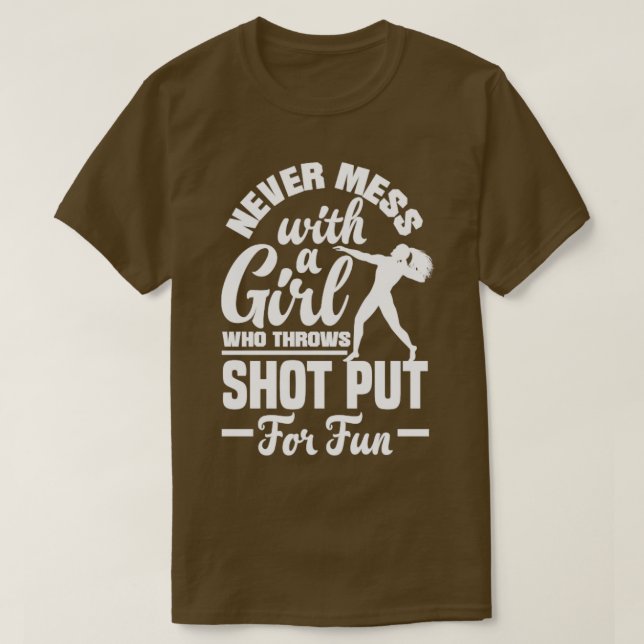 T-shirt Putter Putter Track et Field Femme Thrower (Design devant)