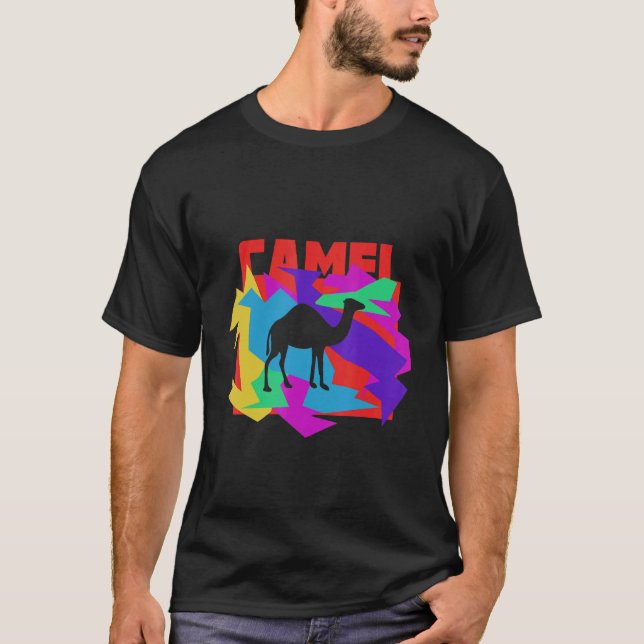 T-shirt Puzzle Camel Animal Mosaik (Devant)