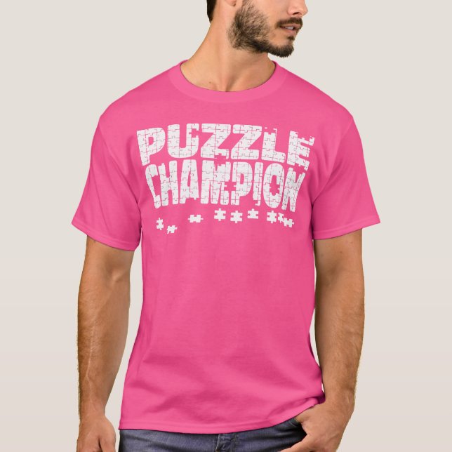 T-shirt Puzzle Champion Funny Puzzles Jigsaw Puzzle (Devant)