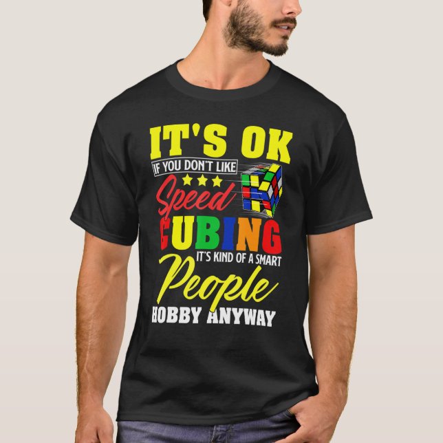 T-shirt Puzzle concurrentiel Cube Smart People Hobby Speed (Devant)
