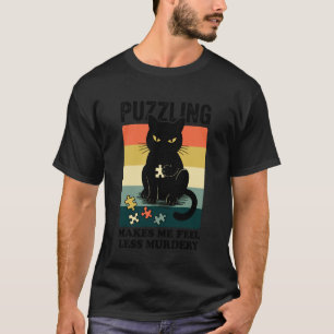 T-shirt Puzzle de chat Amoureux de puzzle drôle