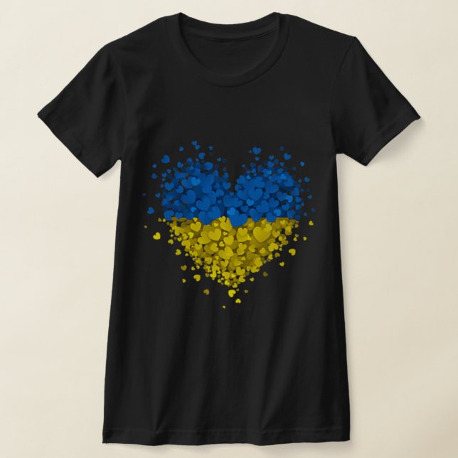 T-shirt Puzzle de coeur Ukraine Amour Ukraine drapeau ukra (Poser)