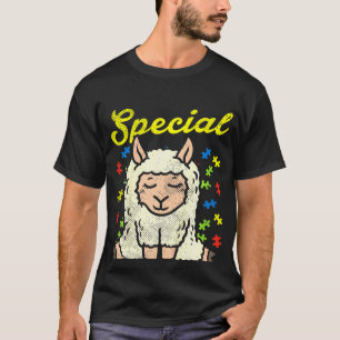 T-shirt Puzzle de lama spécial enfants Cute Girls Sensibil