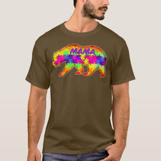 T-shirt Puzzle de l'autisme chez Mama bear