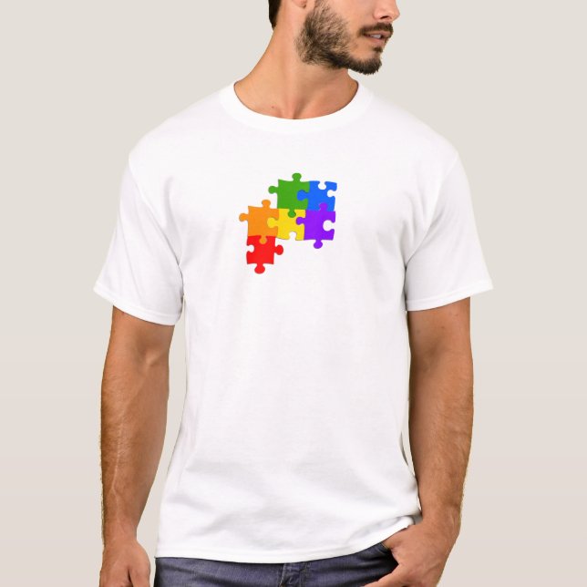 T-shirt Puzzle de LGBT (Devant)