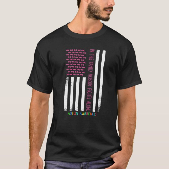 T-shirt Puzzle de sensibilisation à l'autisme Dans cette f (Devant)