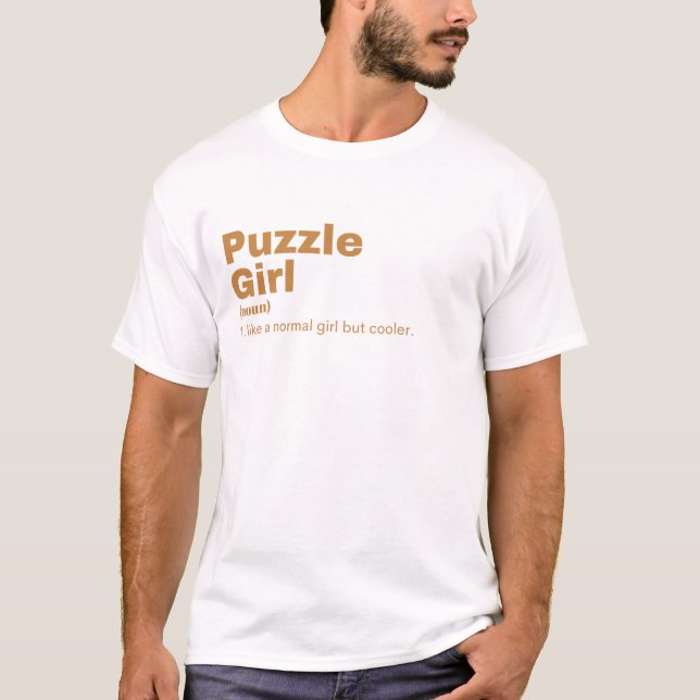 T-shirt Puzzle Girl - Puzzle (Devant)