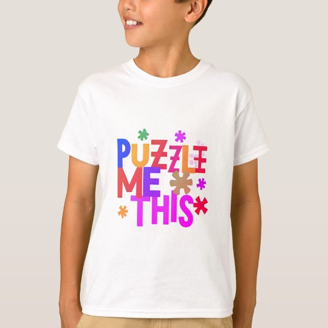 T-shirt Puzzle Me This Back to School Shirt (Devant)