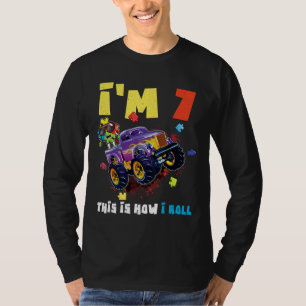 T-shirt Puzzle Monster Camion 7 ans Sensibilisation sur l'