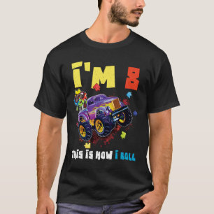T-shirt Puzzle Monster Truck Age 8 ans Sensibilisation sur