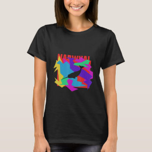 T-shirt Puzzle Narwhal Animal Mosaik