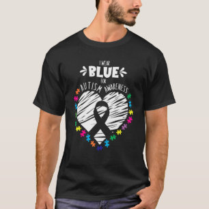 T-shirt Puzzle Ribbon Support Je Porte Sensibilisation sur