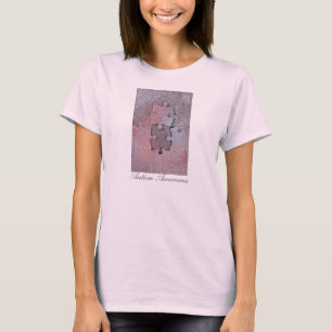 T-shirt Puzzle rose pour le mois de Sensibilisation sur l'