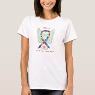 T-shirt Puzzle Sensibilisation Ruban Angel Chemises person