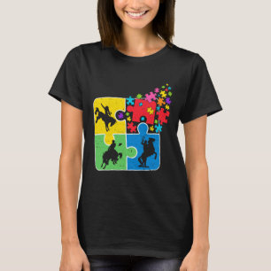 T-shirt Puzzle Sensibilisation sur l'autisme de soutien éq