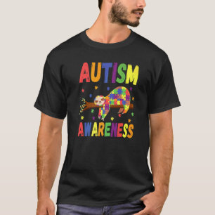 T-shirt Puzzle sensibilisation sur l'autisme Sloth Pour Sl