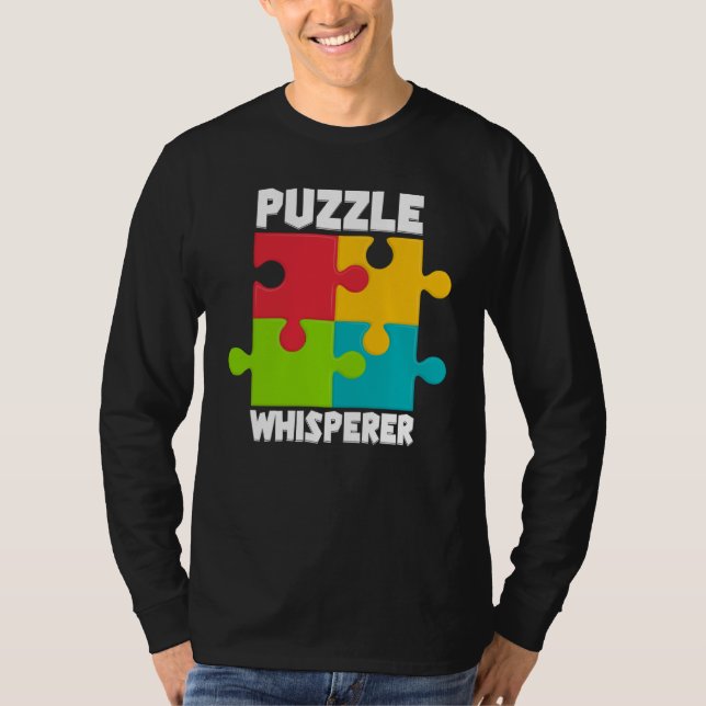 T-shirt Puzzle Solving Puzzles Hobby Crossword   7 (Devant)