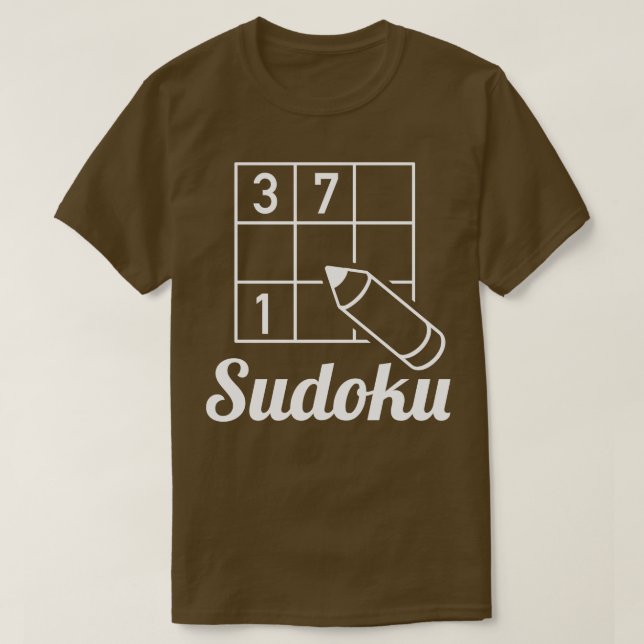 T-shirt Puzzle Sudoku 4 (Design devant)