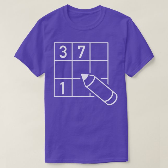 T-shirt Puzzle Sudoku 5 (Design devant)