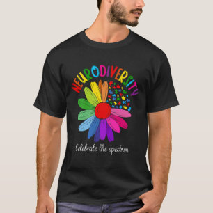 T-shirt Puzzle Tournesol Embrasser la neurodiversité Spect