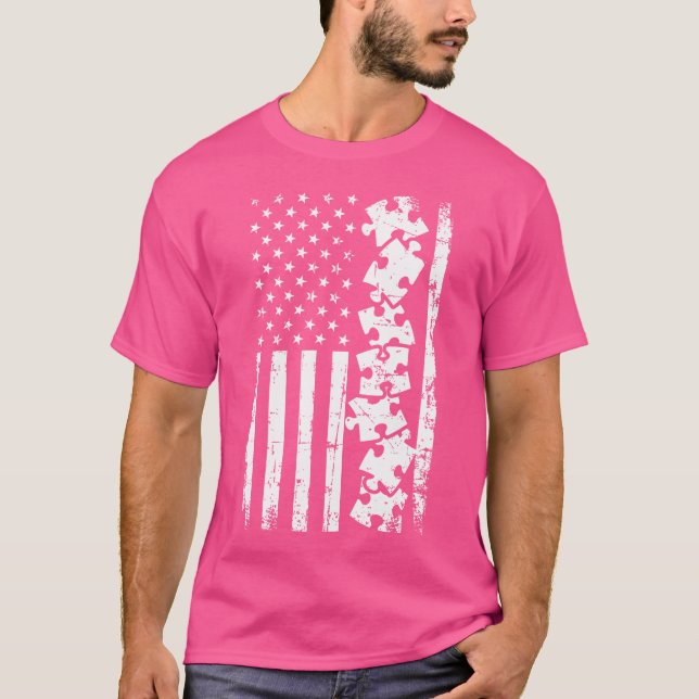 T-shirt Puzzle Usa (Devant)