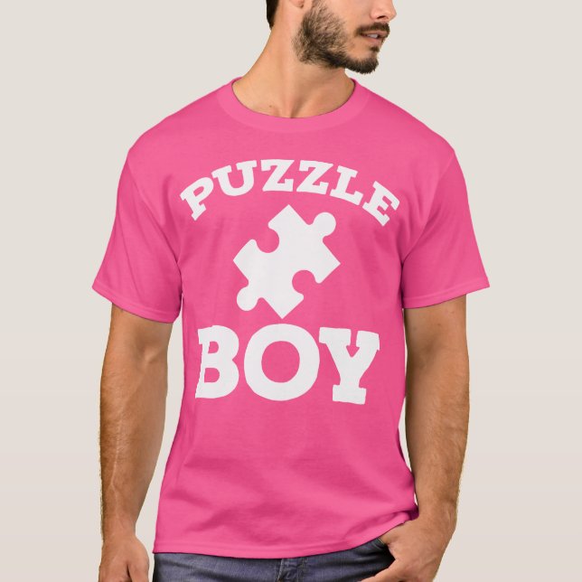 T-shirt Puzzles Jigsaw Puzzle Funny Puzzle Boy (Devant)