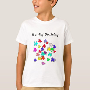 T-shirt Puzzles multicolores