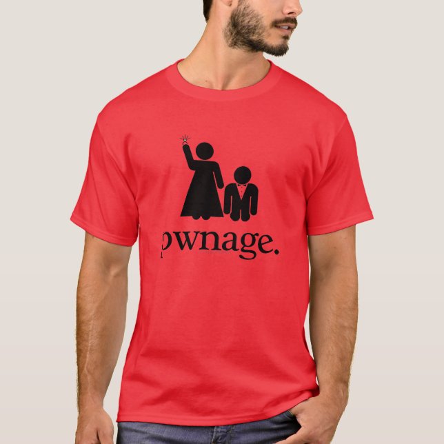 T-shirt Pwnage (chemises noires) (Devant)