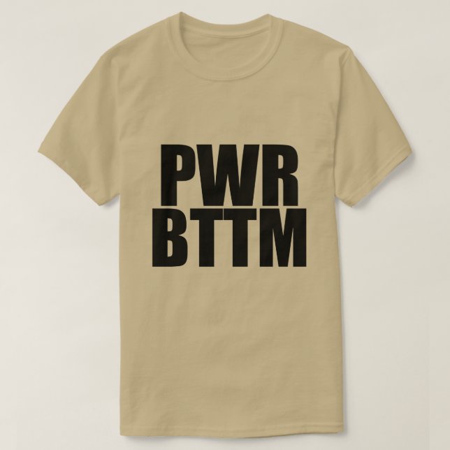 T-shirt PWR BTTM (Design devant)
