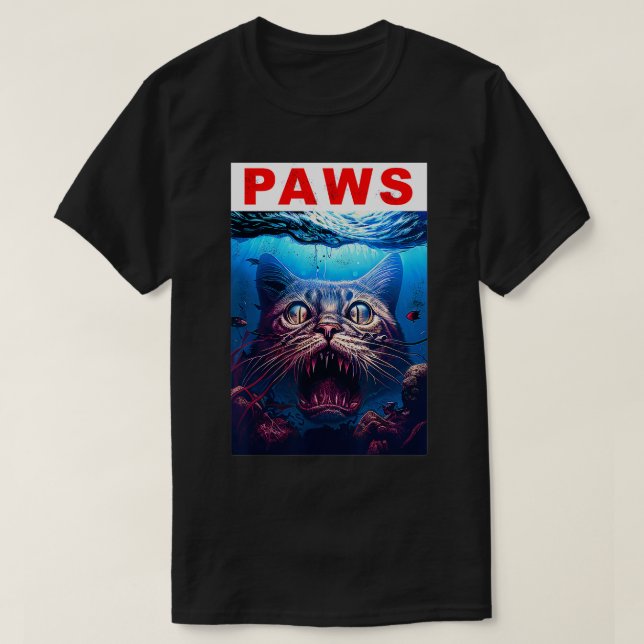 T-shirt Pws Drôle Chat Kitten Tomcat Kitty Parodie Chat Lo (Design devant)